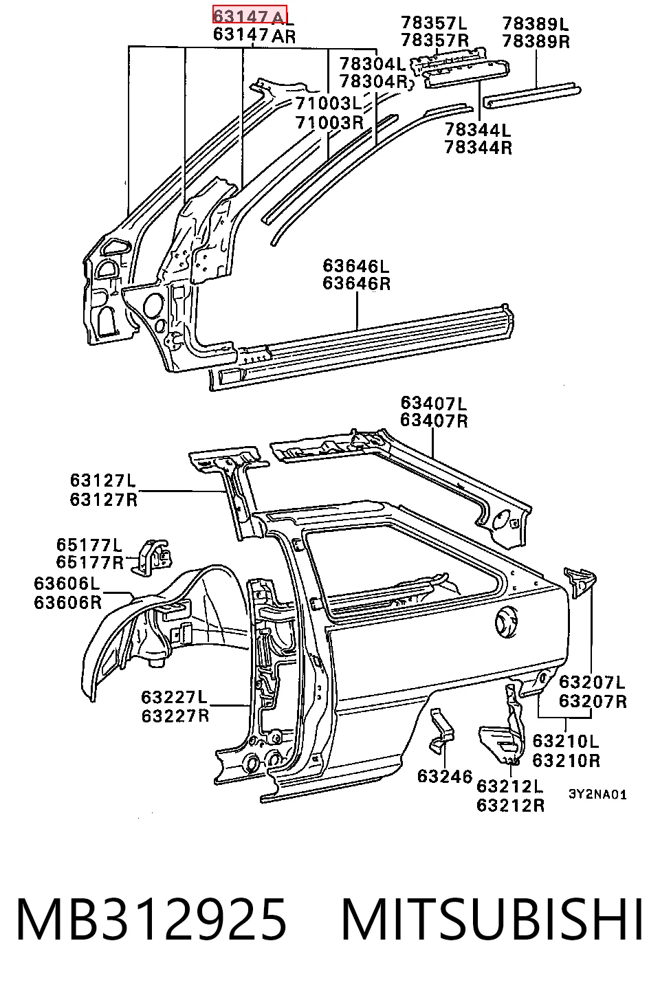 MB312925 Mitsubishi