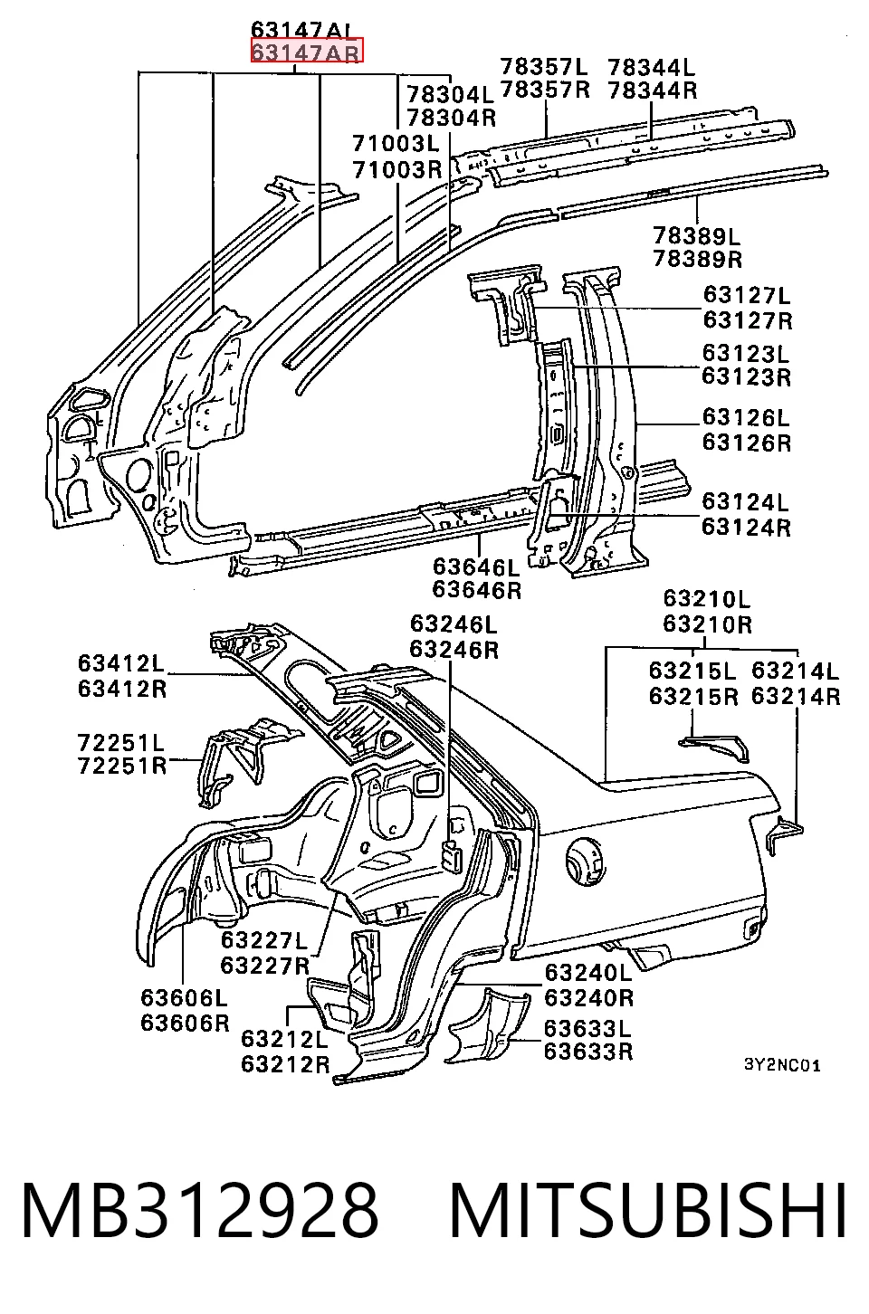 MB312928 Mitsubishi