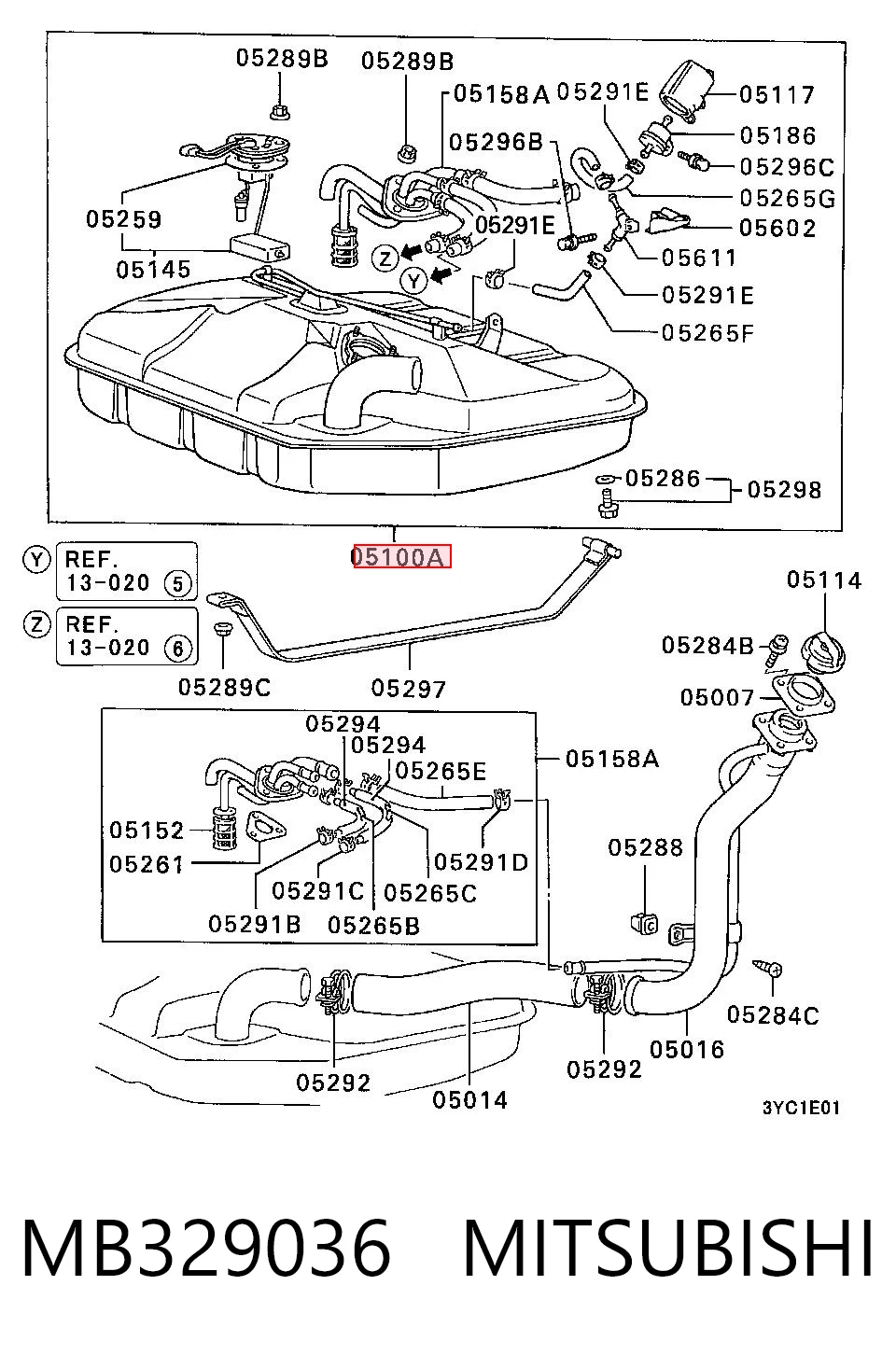 Tanque de combustível Mitsubishi Lancer III C1A,C6A ao melhor preço