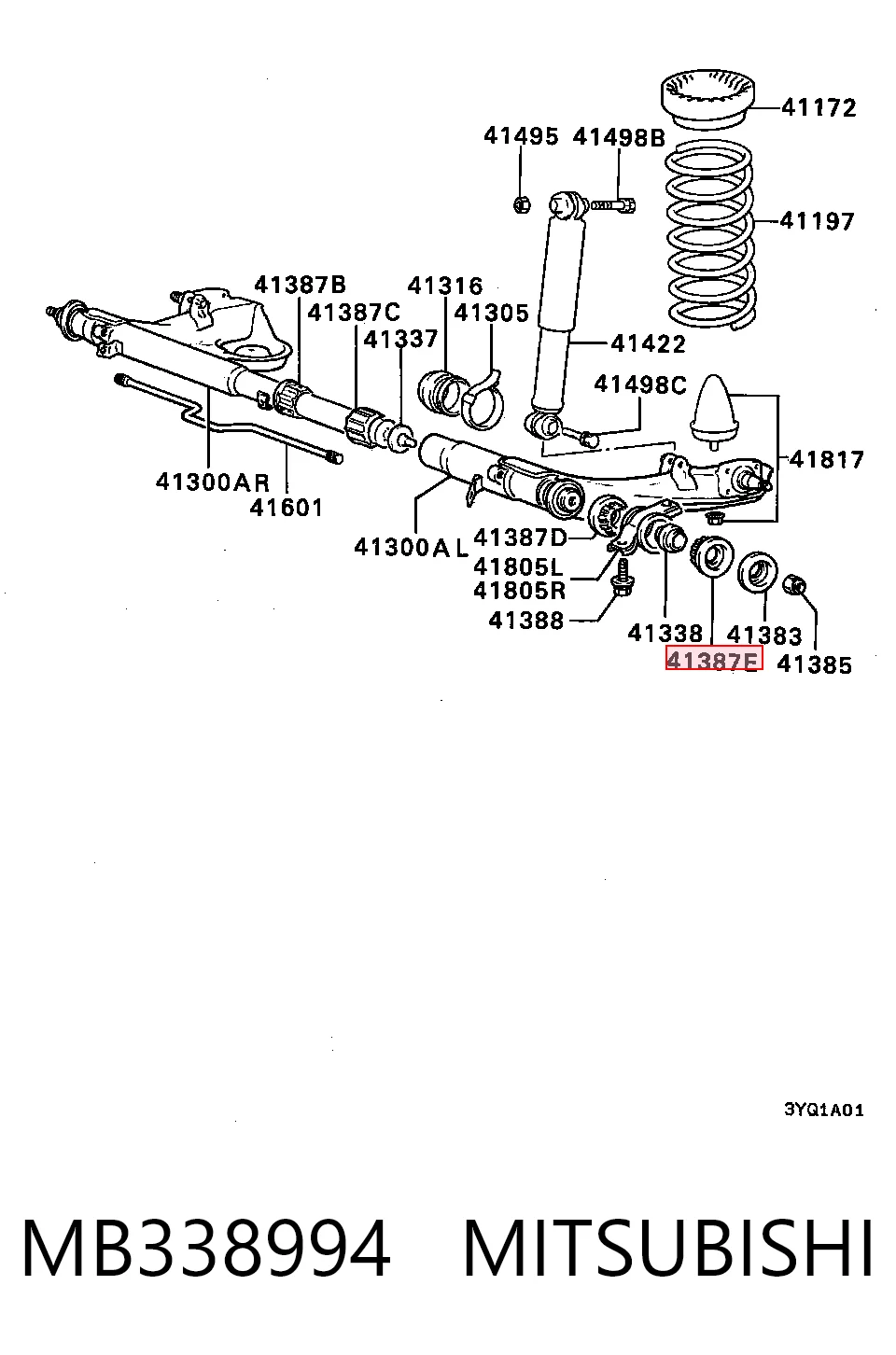 5556524002 Hyundai/Kia Bloco silencioso traseiro de braço oscilante transversal