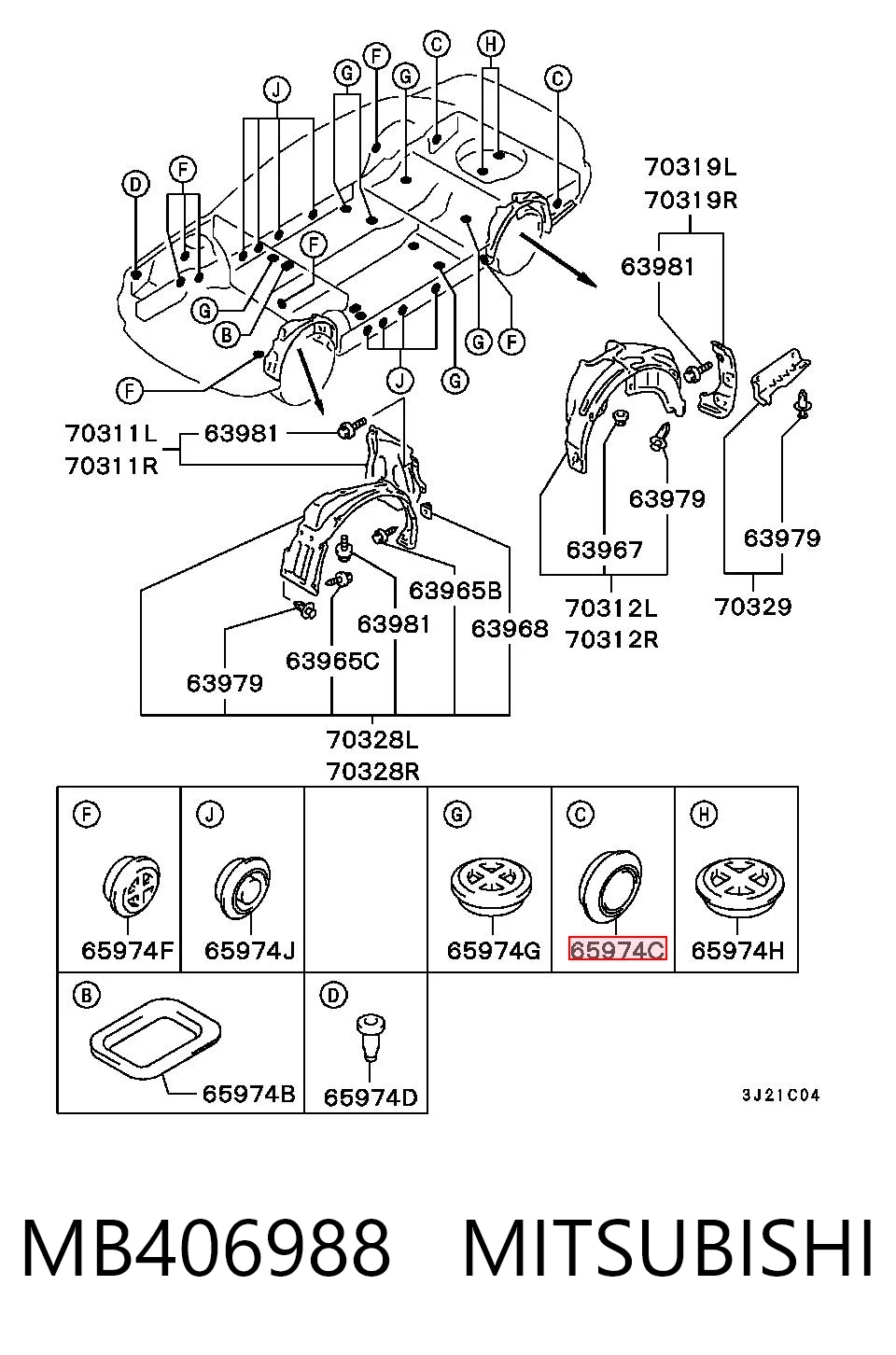 MB406988 Mitsubishi