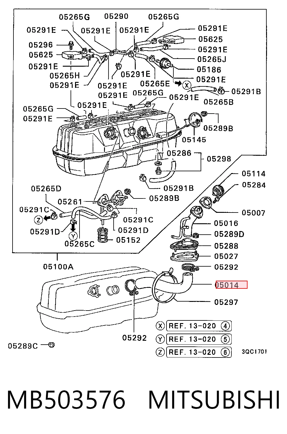 MB503576 Mitsubishi