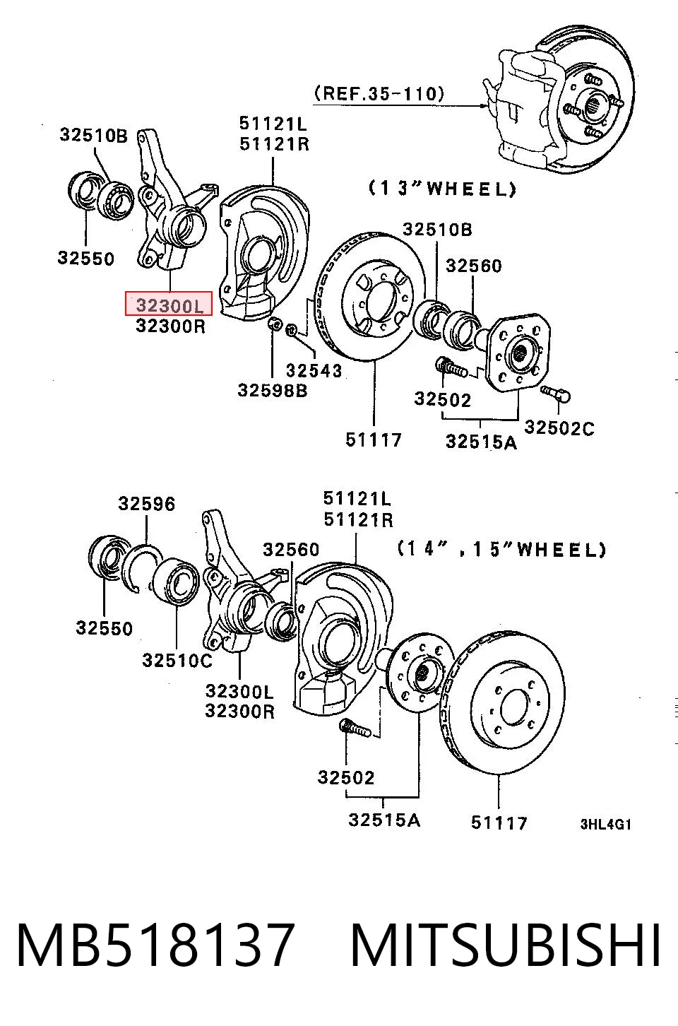 MB518137 Mitsubishi