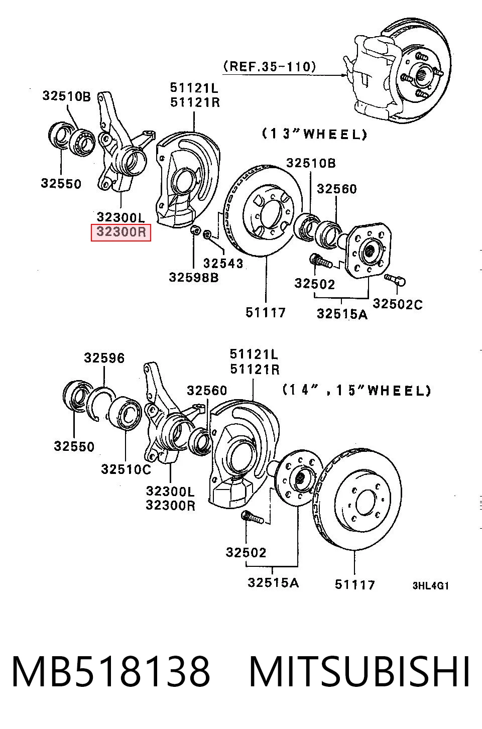 MB518138 Mitsubishi