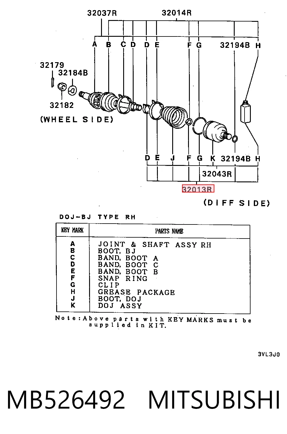 Compre Bota de proteção interna de junta homocinética do semieixo dianteiro Hyundai Accent 1