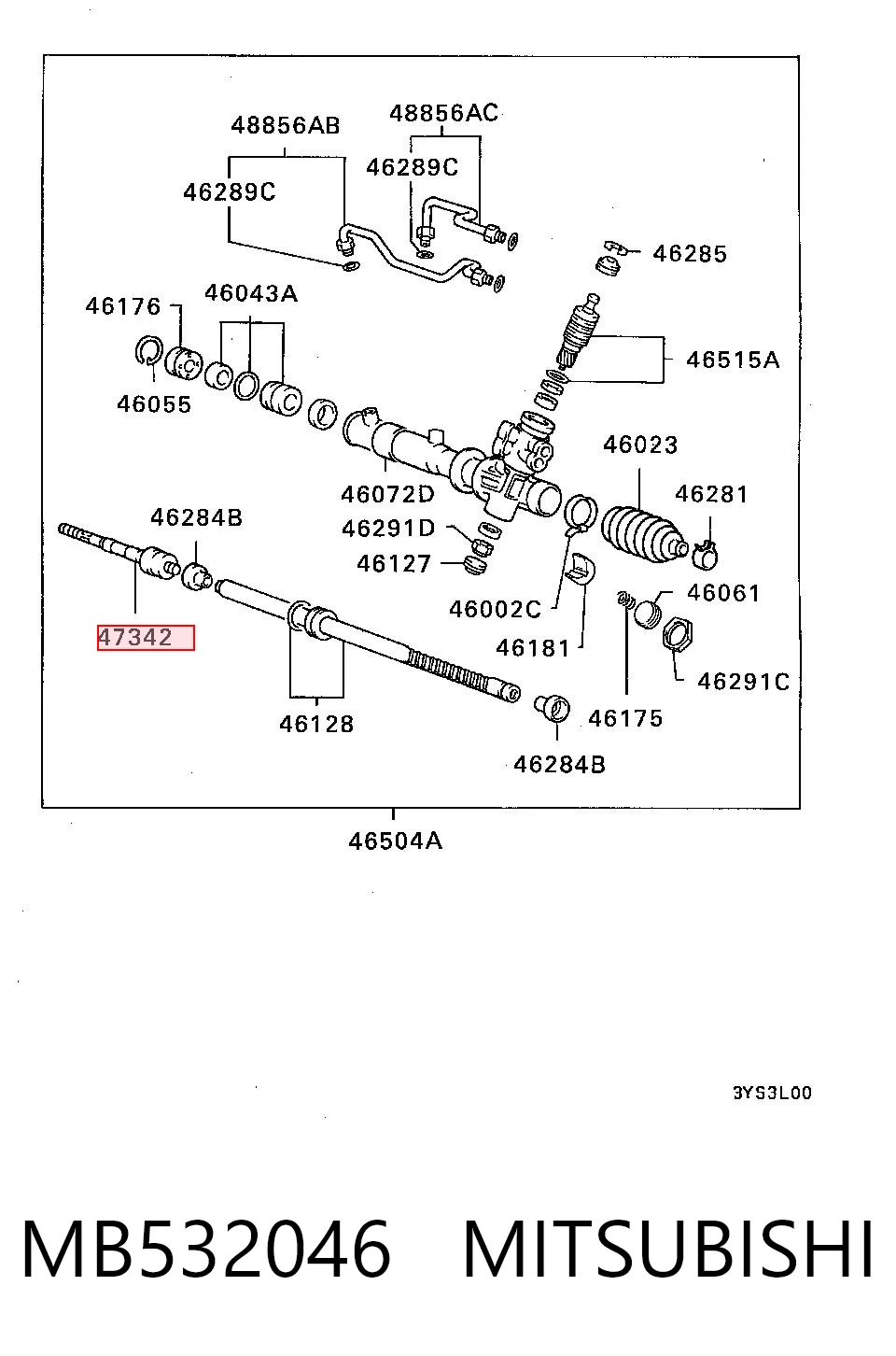 Tração de direção Mitsubishi Lancer III C1A,C6A ao melhor preço