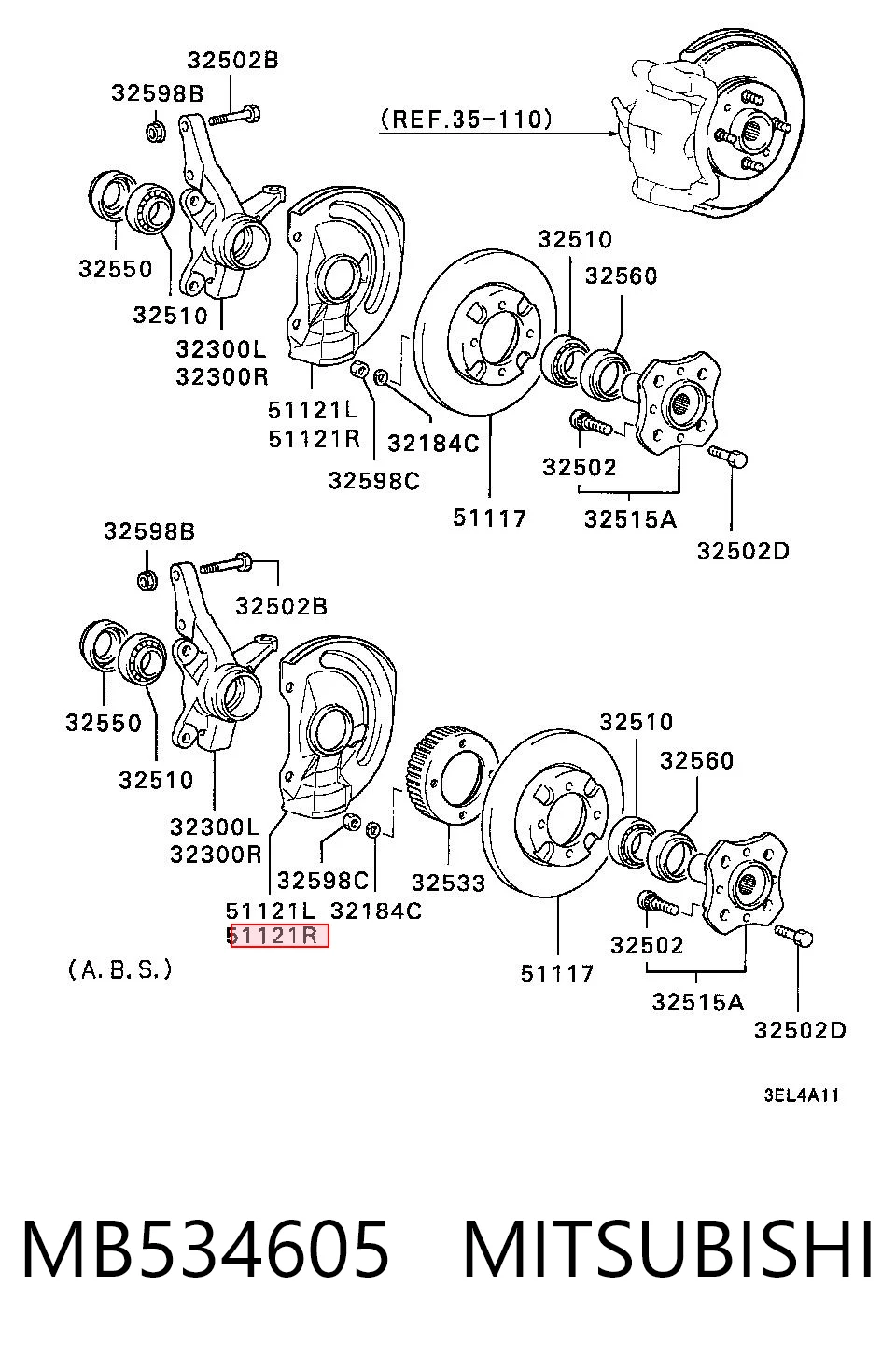 MB534605 Mitsubishi
