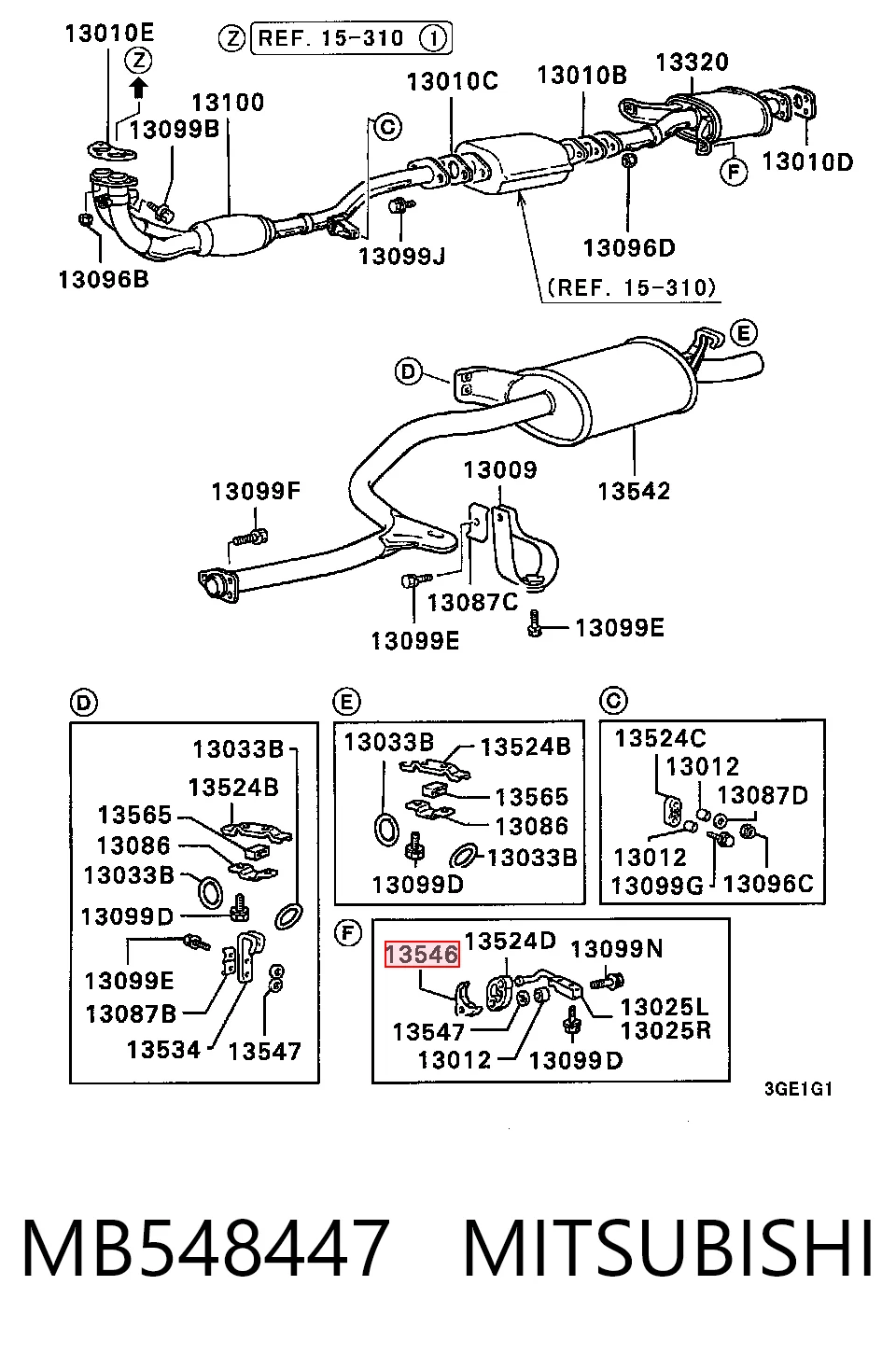 MB548447 Mitsubishi