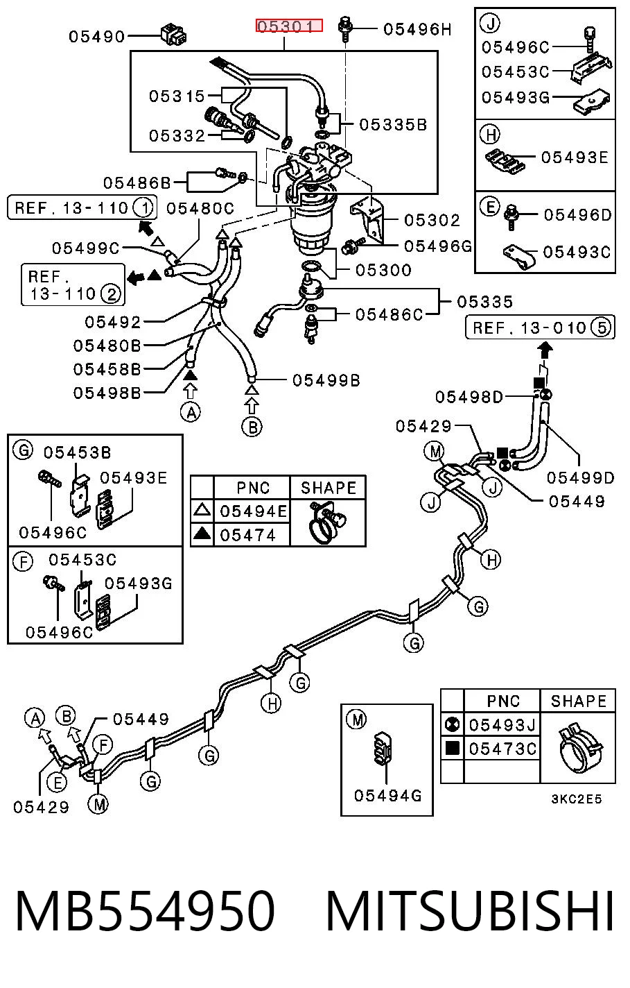 MB554950 Mitsubishi