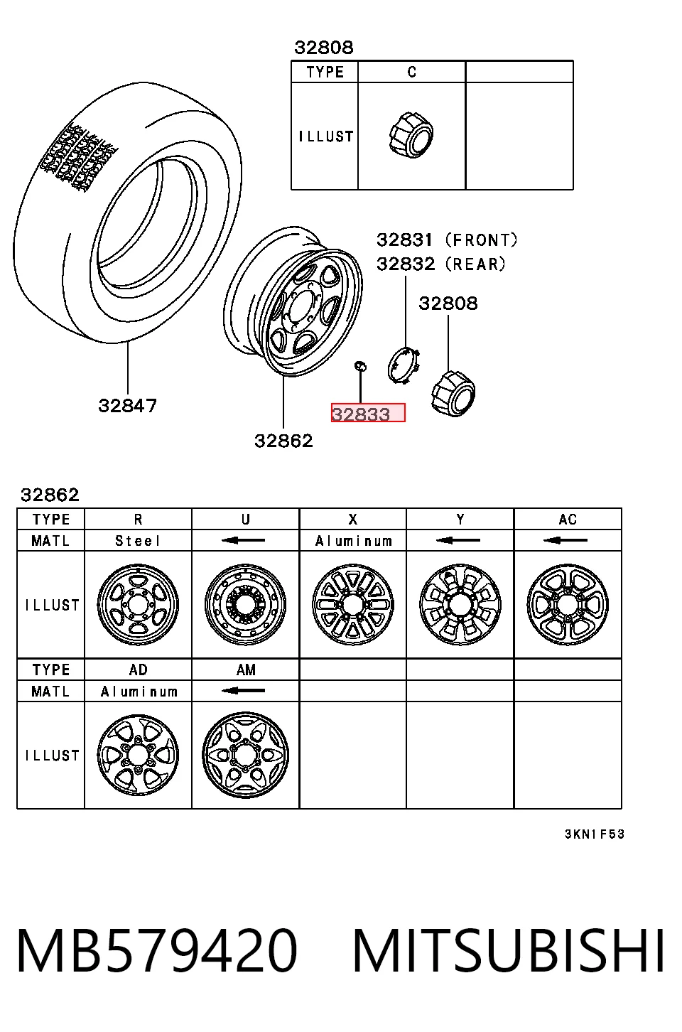 Porca de roda Mitsubishi Lancer preço, a partir de 2,81 USD
