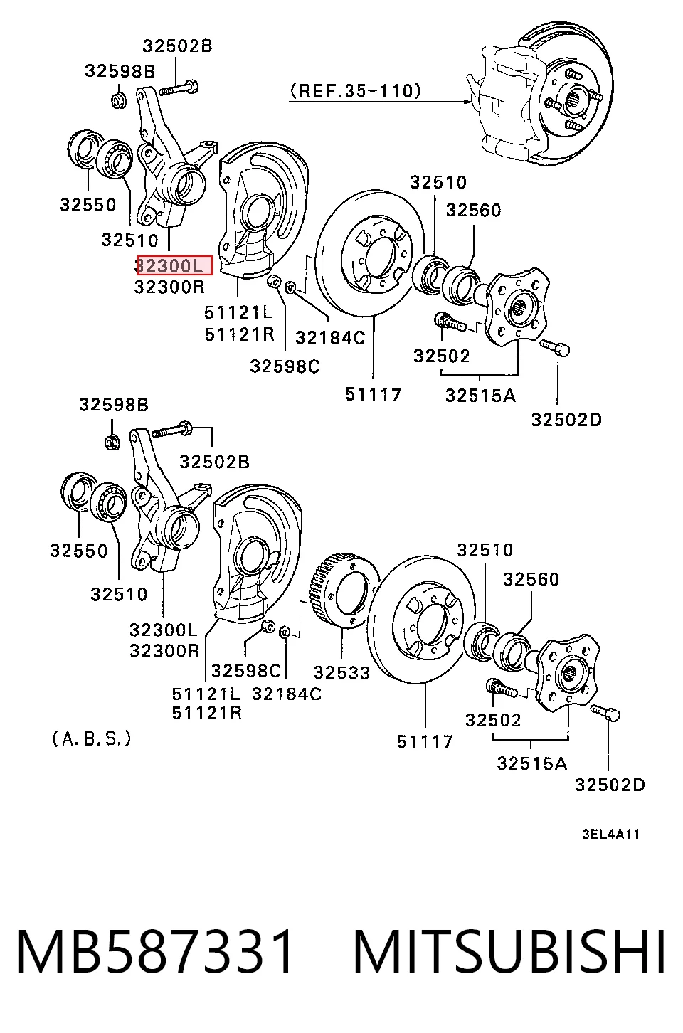 MB587331 Mitsubishi