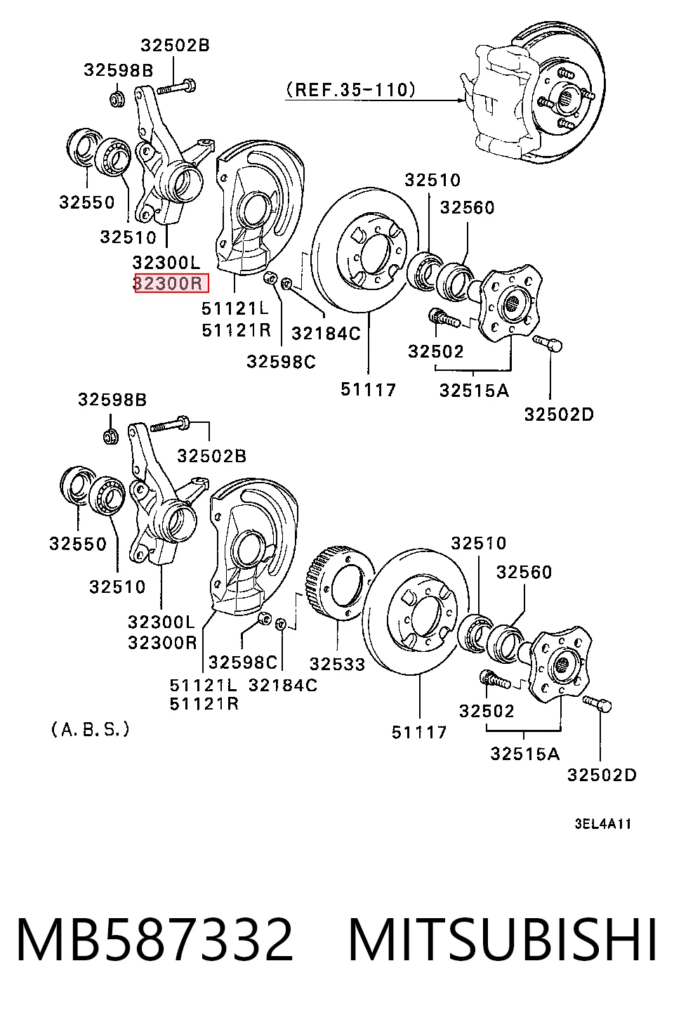 MB587332 Mitsubishi