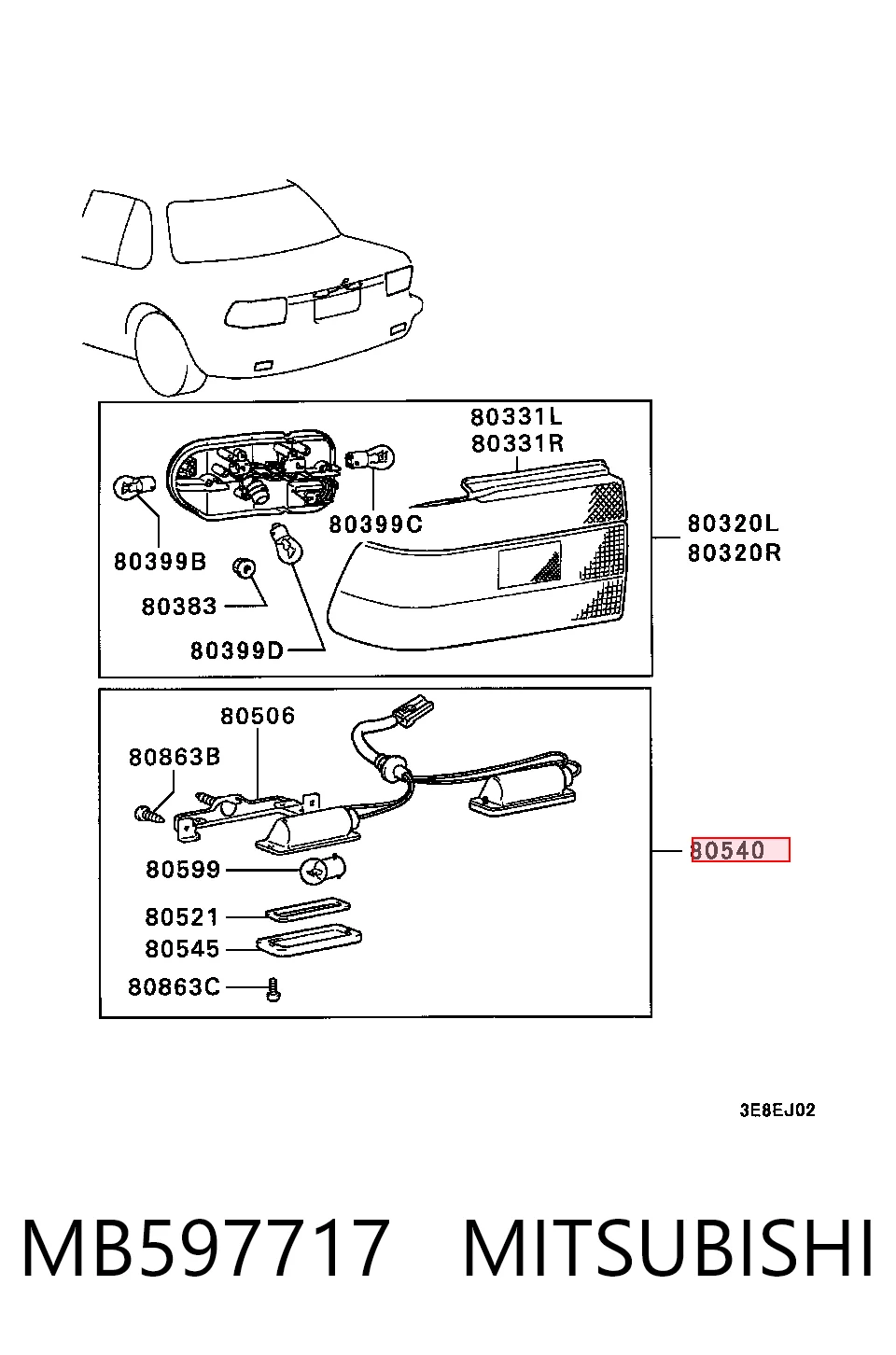 MB597717 Mitsubishi