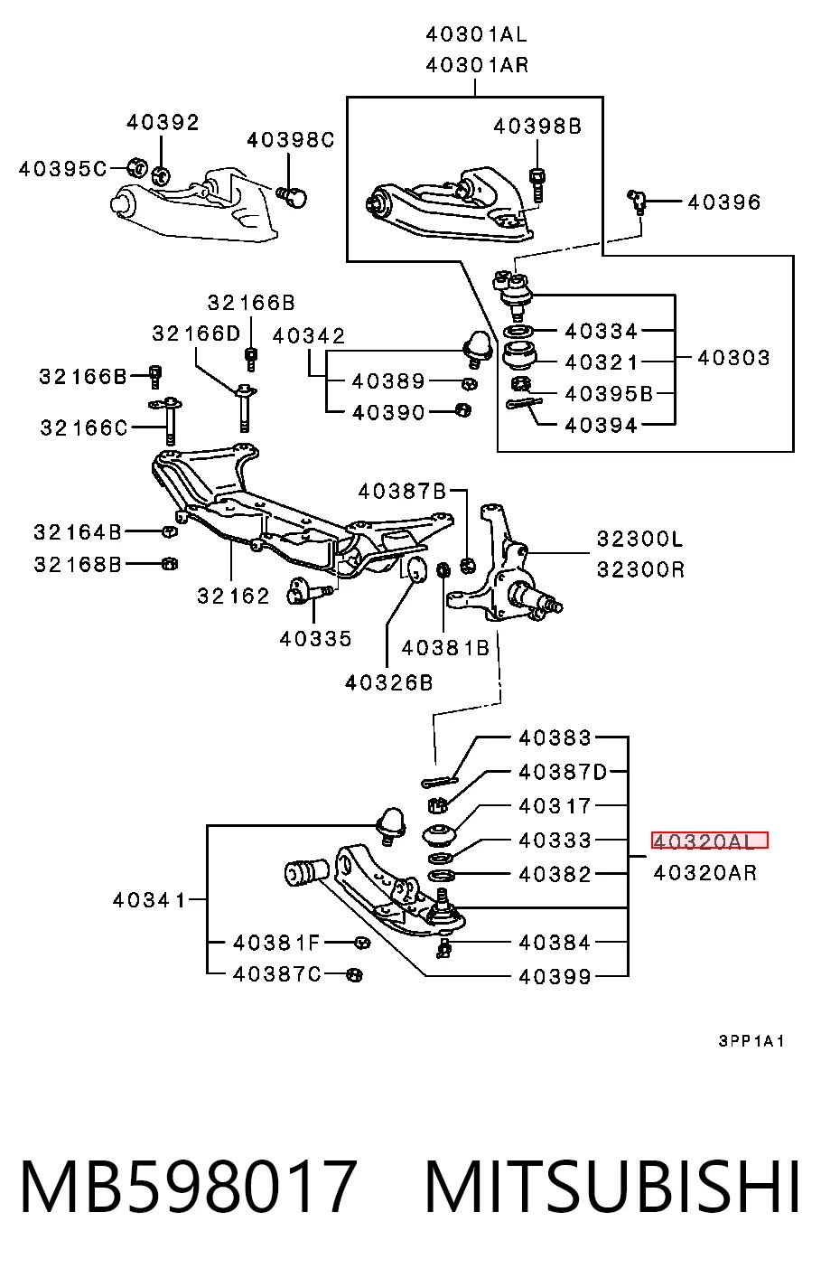 MB598017 Mitsubishi