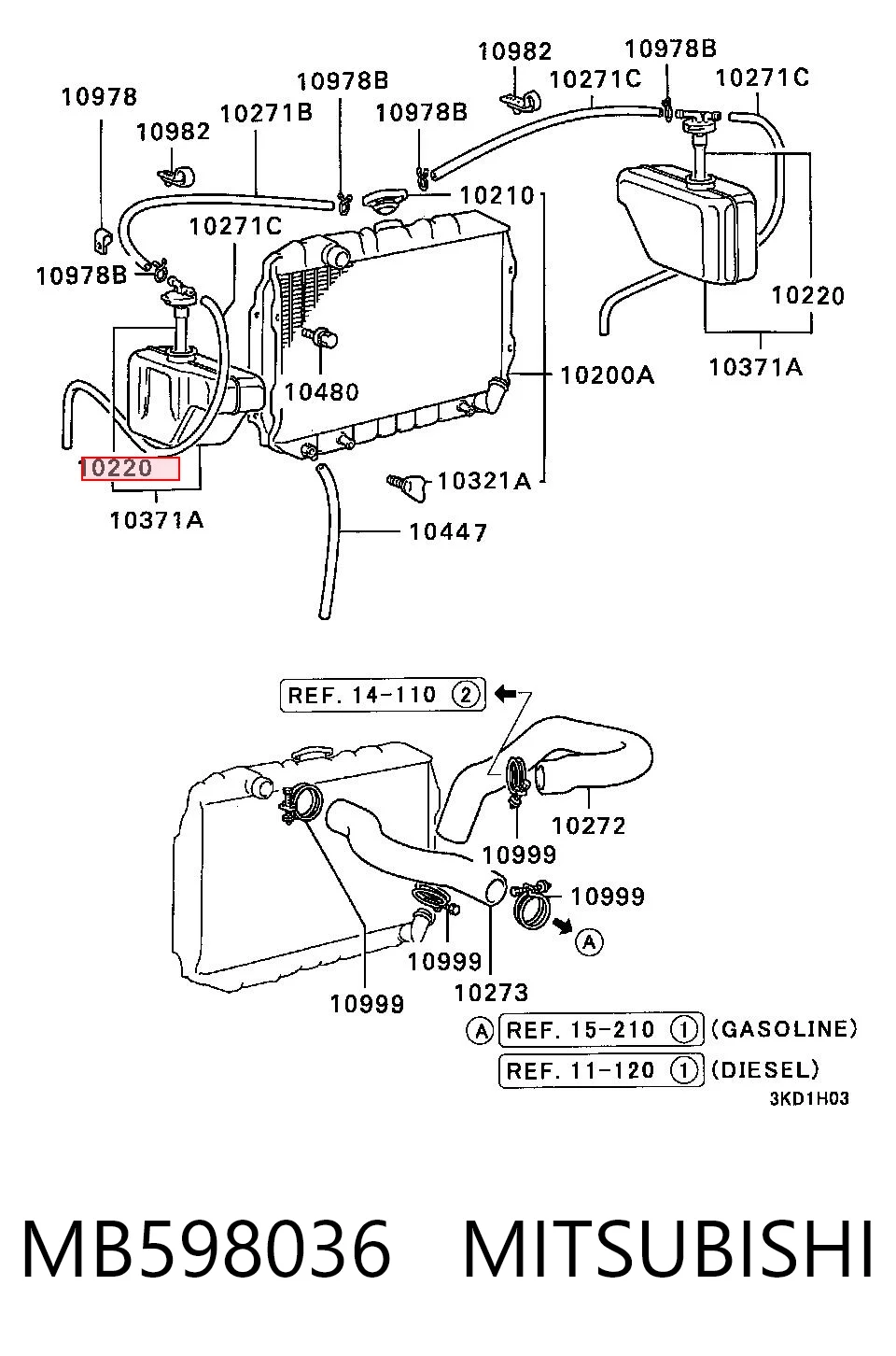 MB598036 Mitsubishi