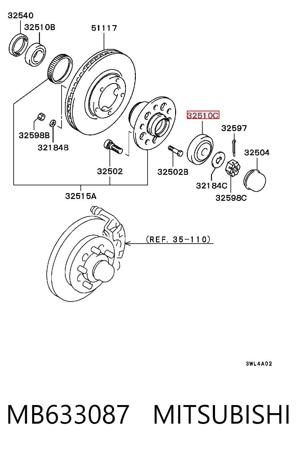 MB633087 Mitsubishi