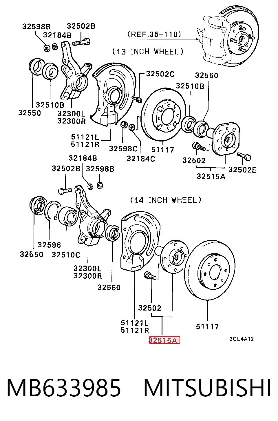 MB633985 Mitsubishi