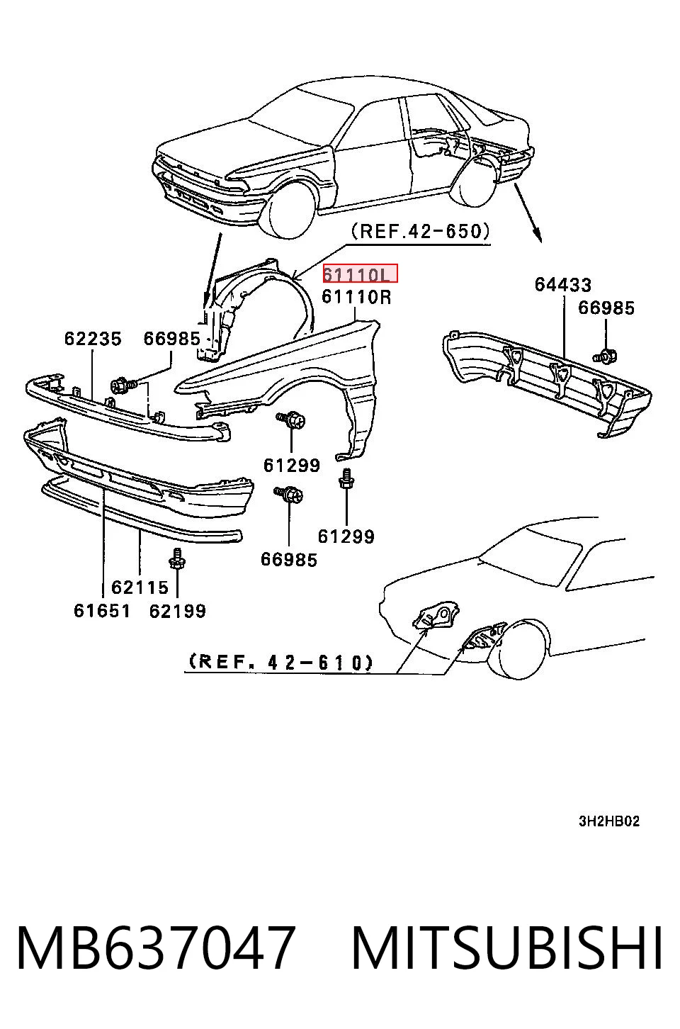 MB637047 Mitsubishi
