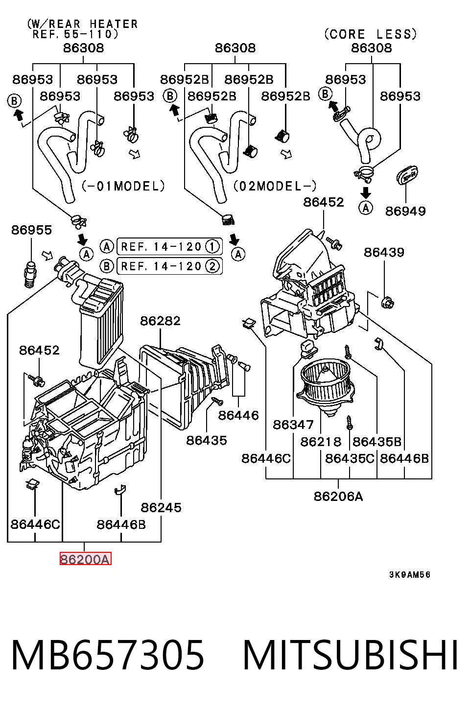 MB657305 Mitsubishi