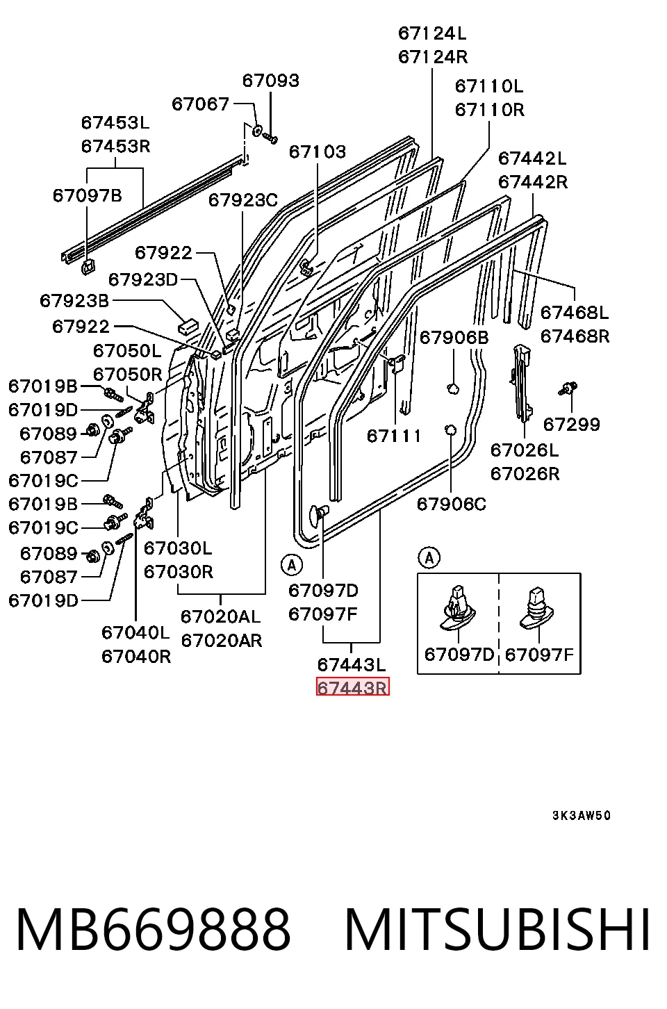 MB669888 Mitsubishi