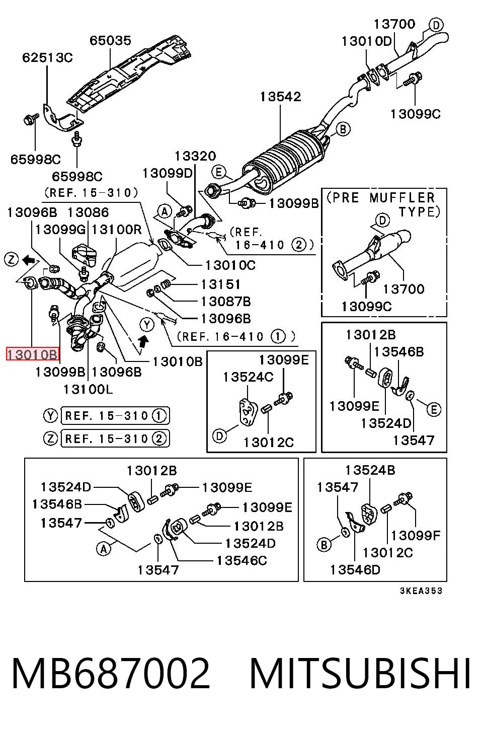 MB687002 Mitsubishi