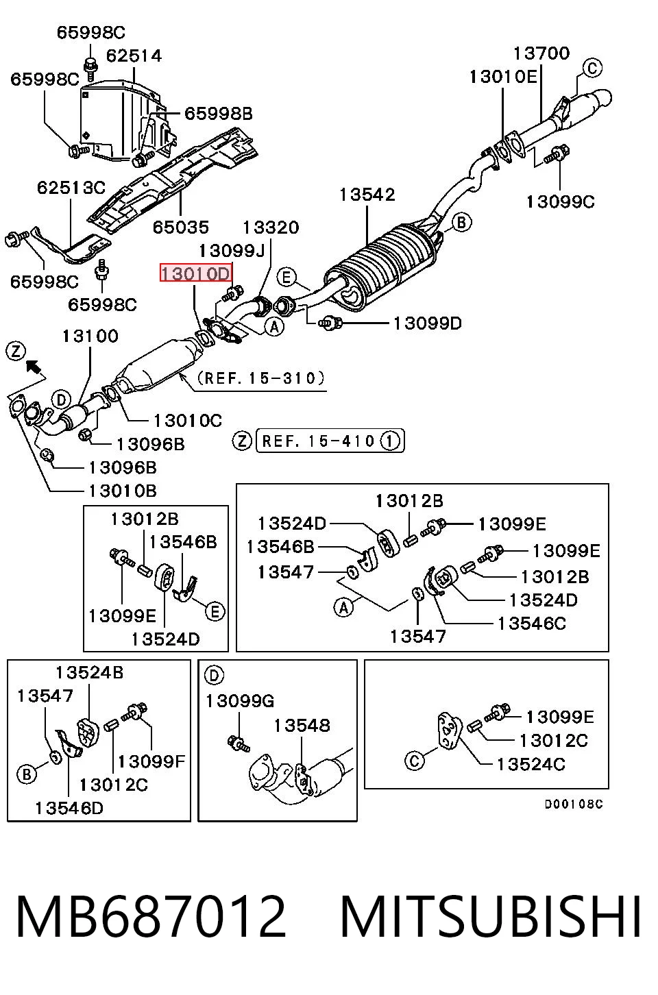MB687012 Mitsubishi