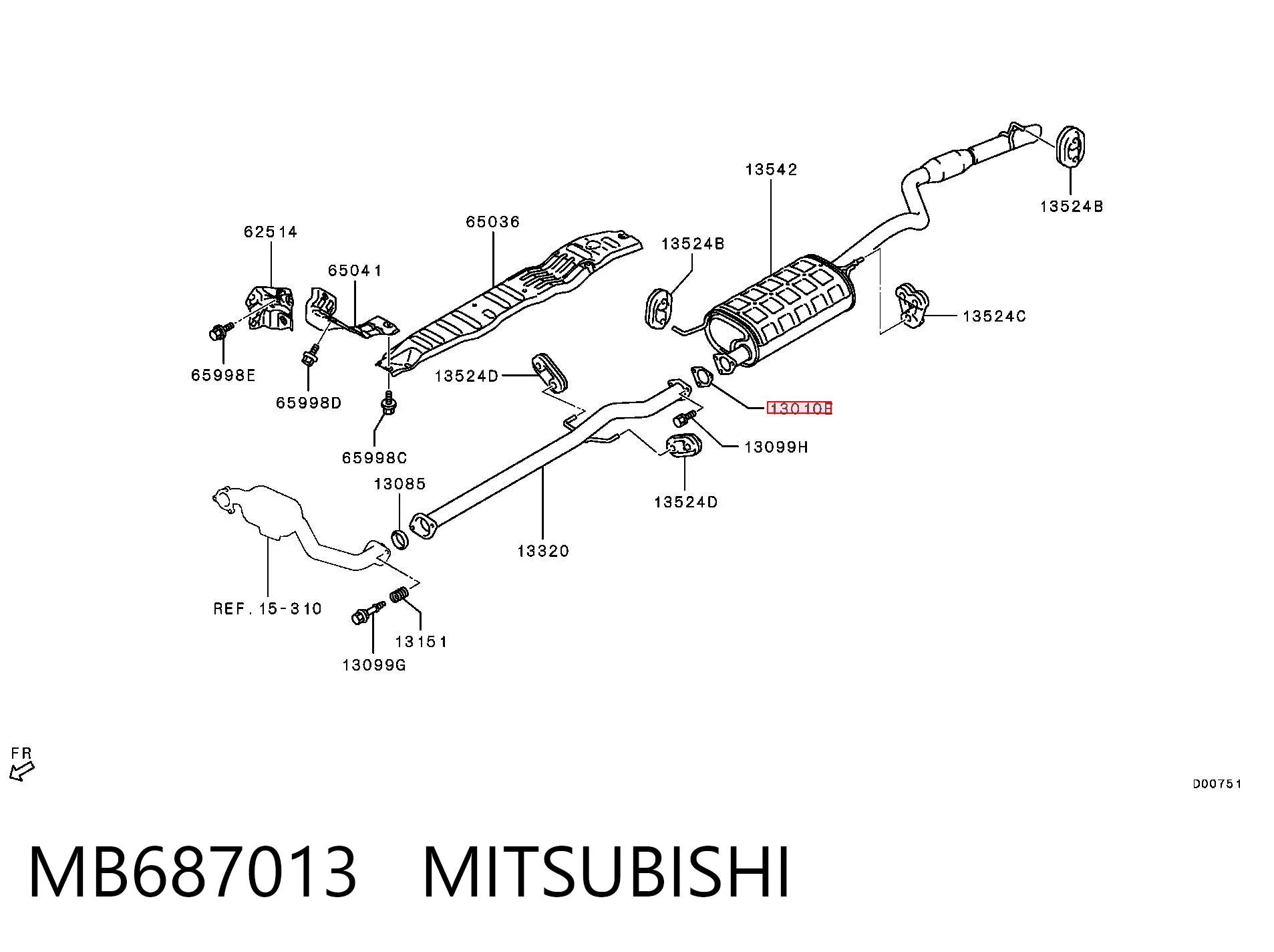 MB687013 Mitsubishi
