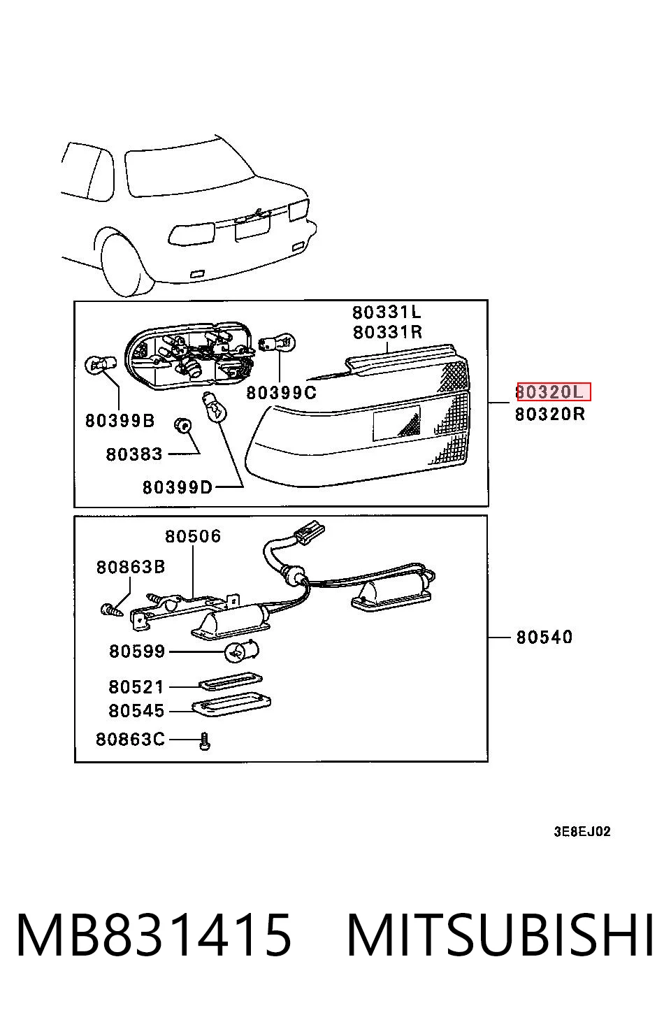 MB831415 Mitsubishi