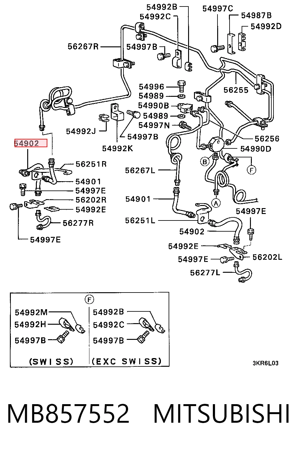 Compre MB238425 Hyundai/Kia Mangueira do freio dianteira