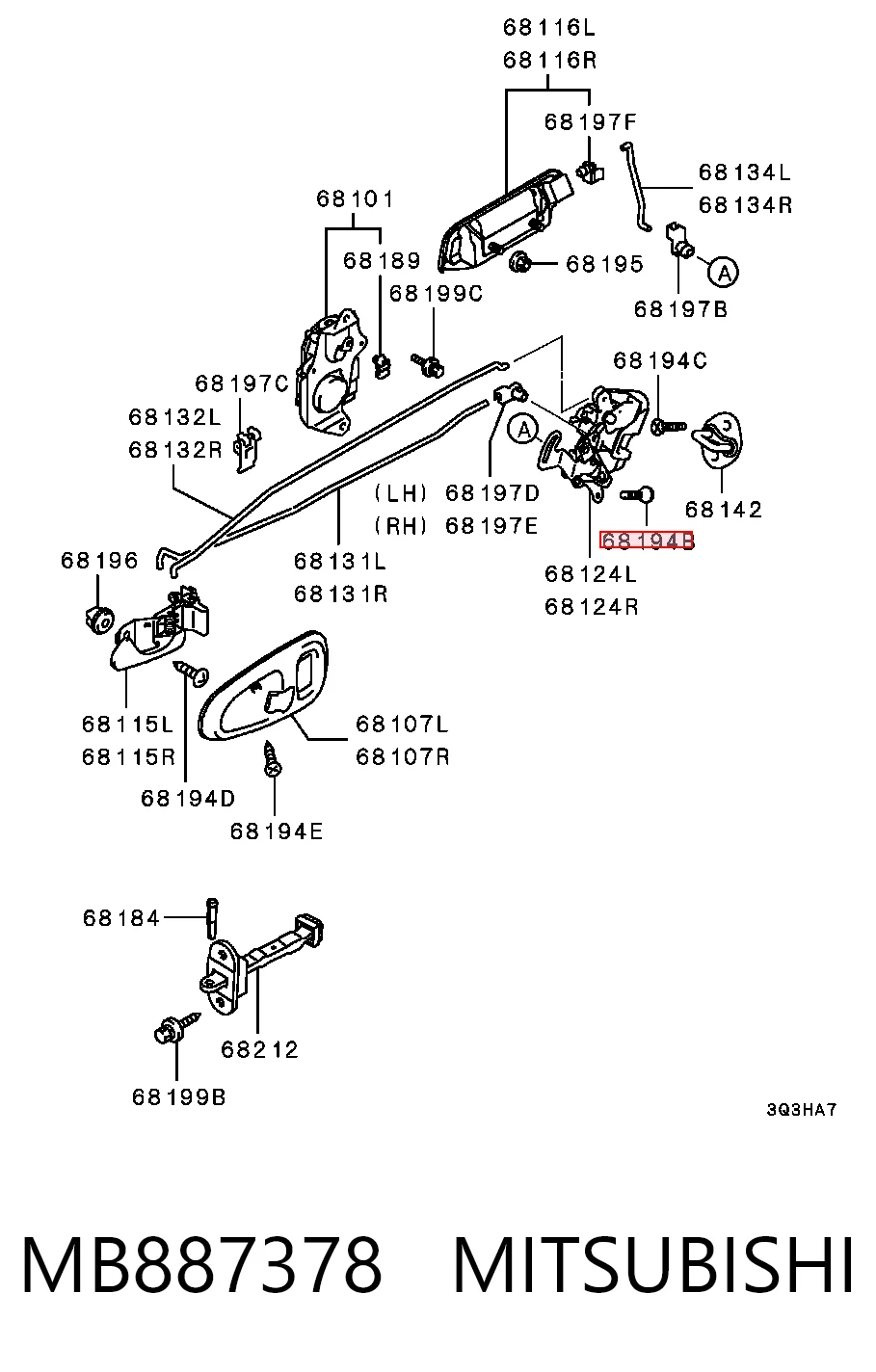 MB887378 Mitsubishi