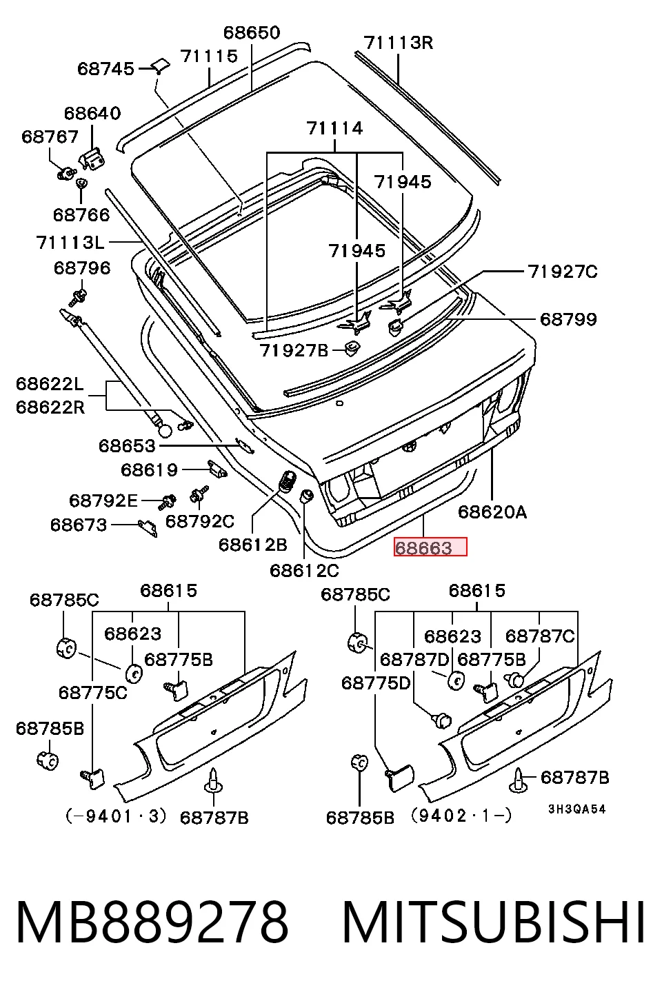 MB889278 Mitsubishi