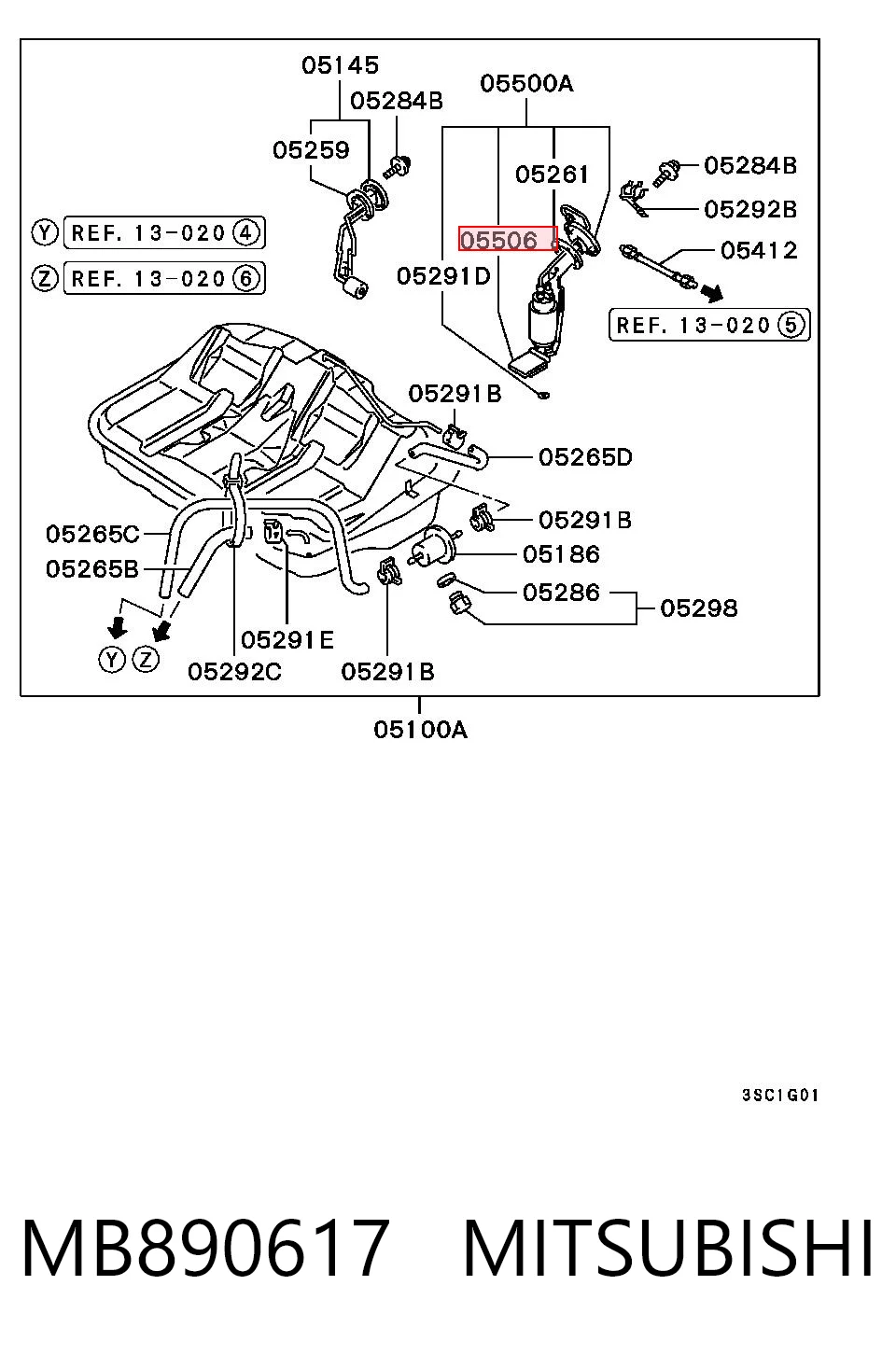 MB890617 Mitsubishi