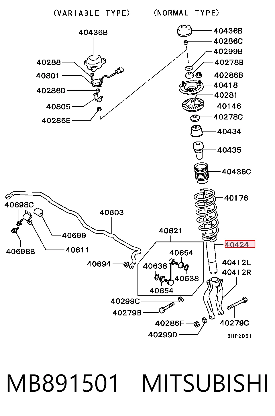 MB891501 Mitsubishi