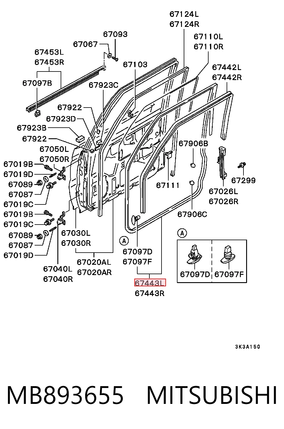 MB893655 Mitsubishi