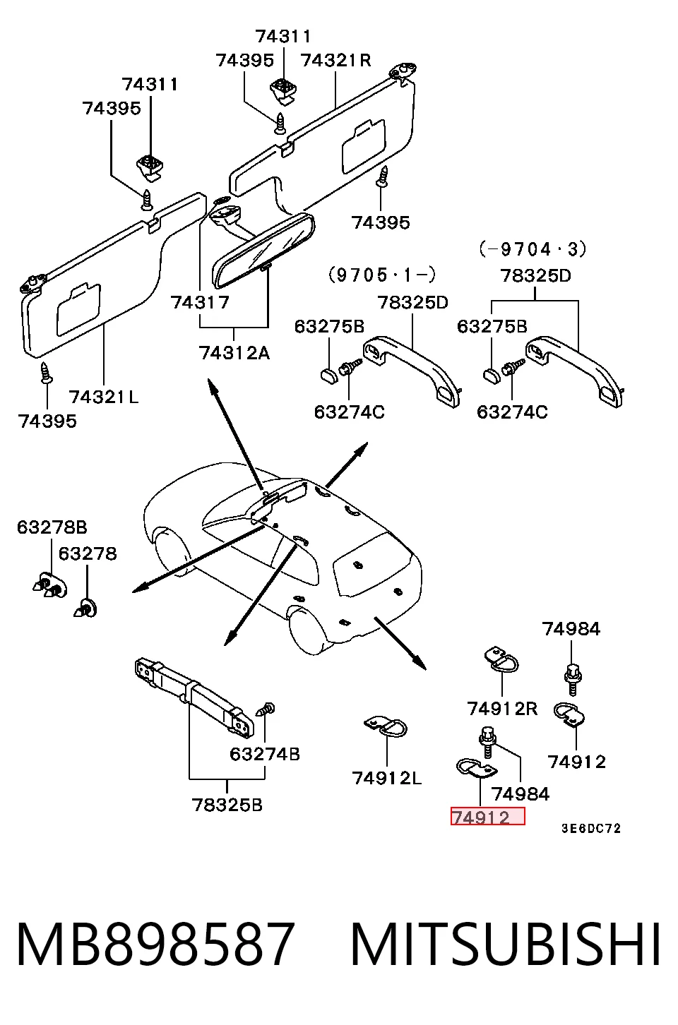 MB898587 Mitsubishi