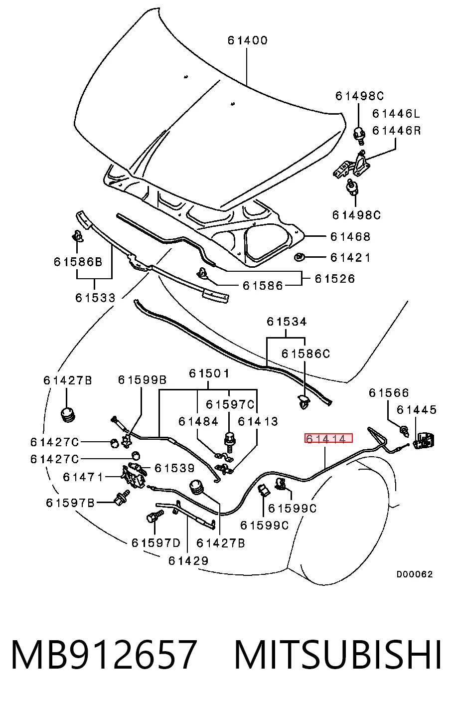 MB912657 Mitsubishi