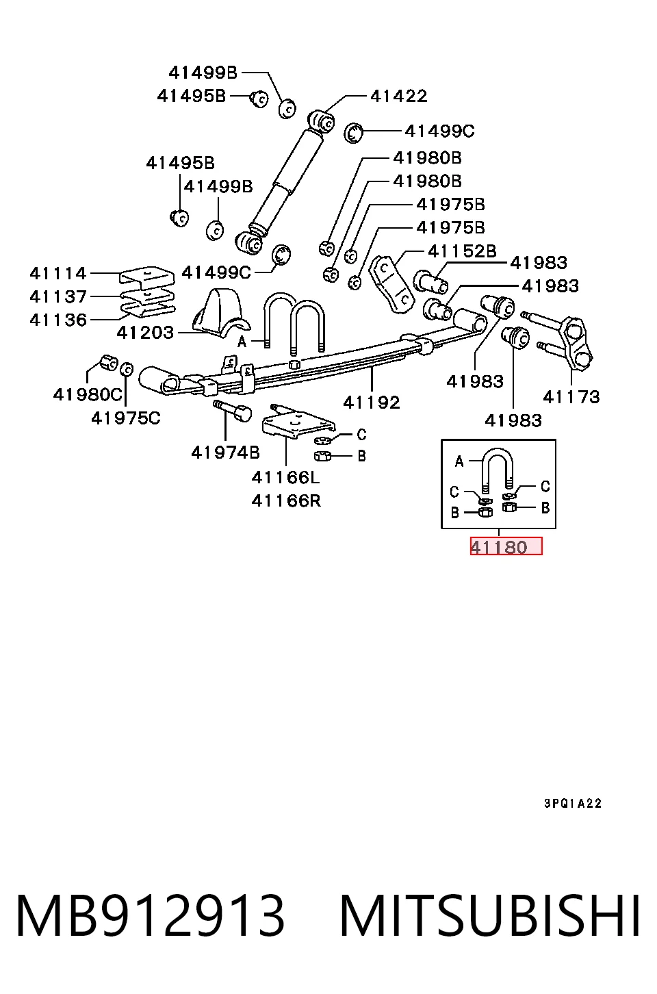 MB912913 Mitsubishi