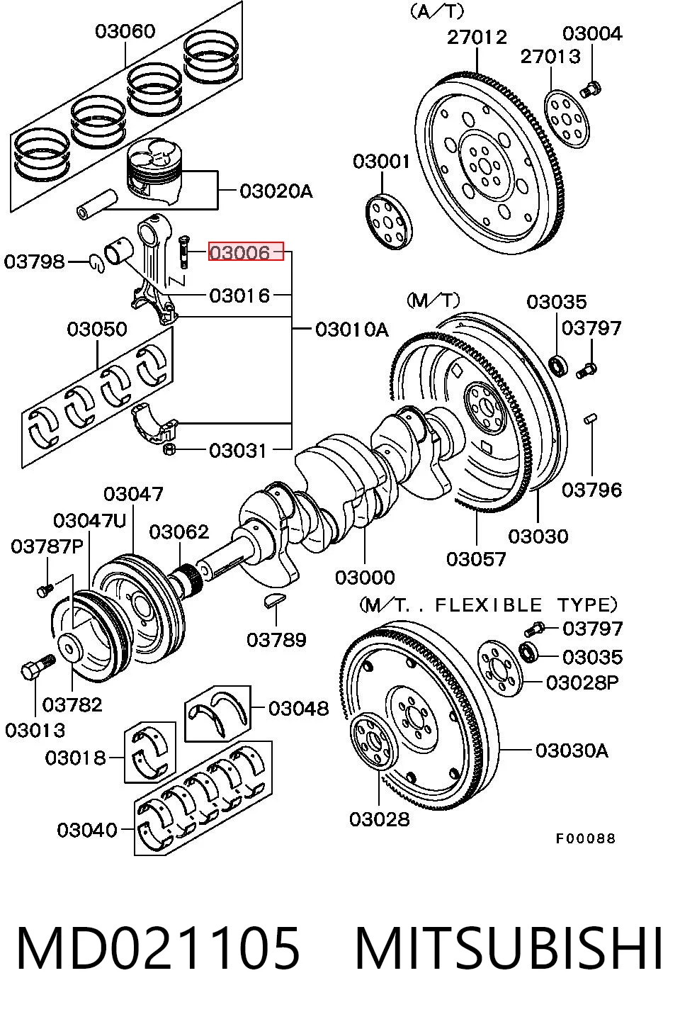 MD021105 Mitsubishi