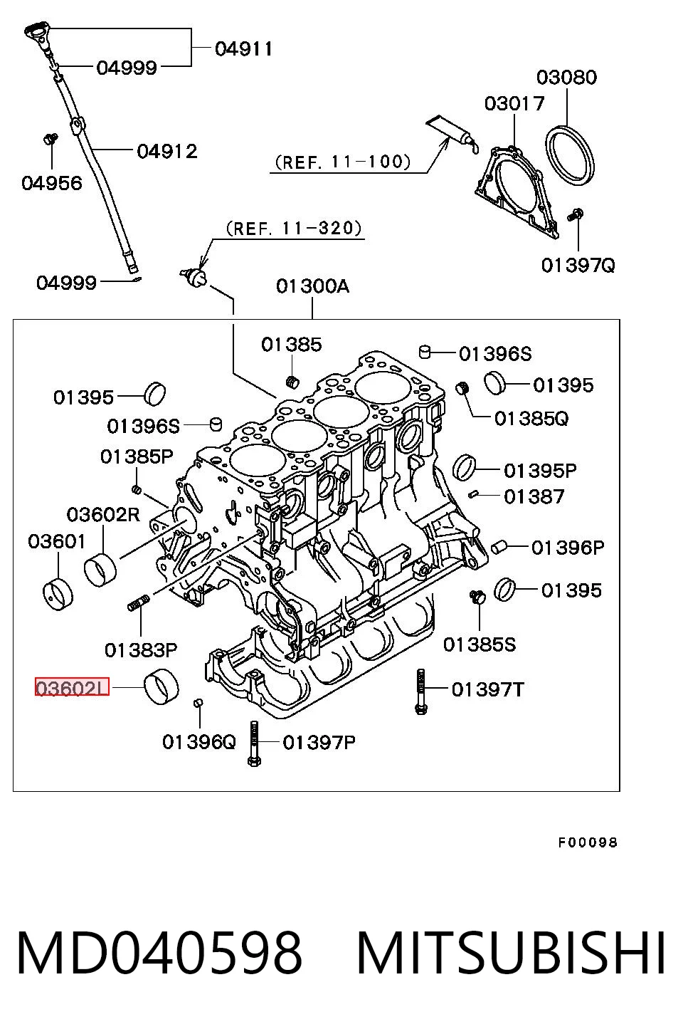 MD040598 Mitsubishi