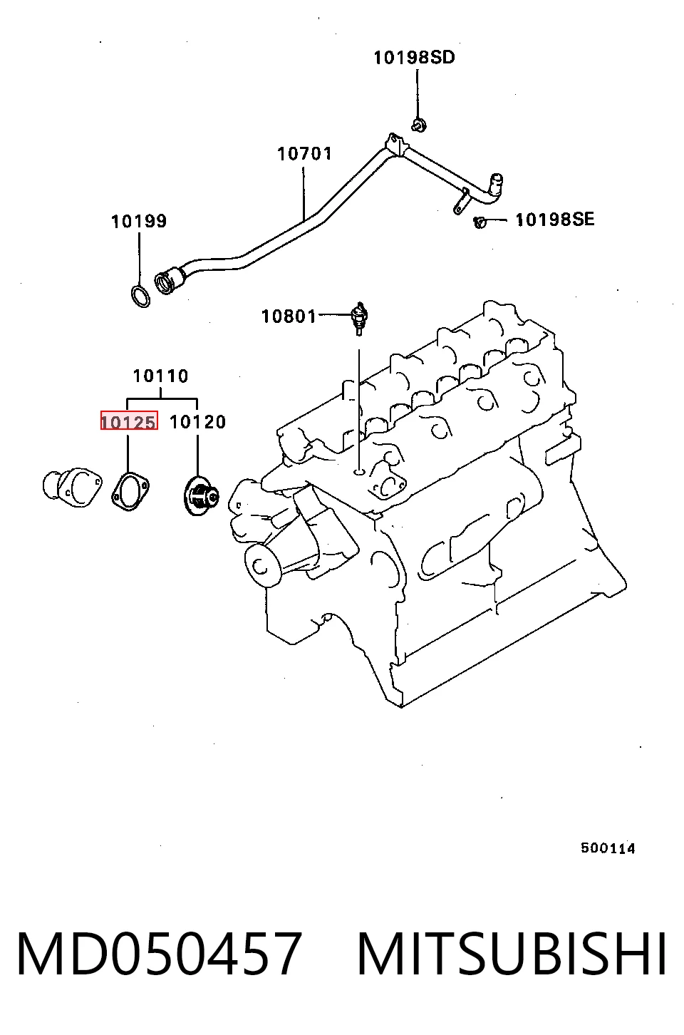 MD050457 Mitsubishi Termostato