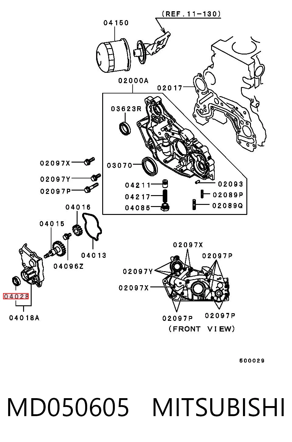 2132142020 Hyundai/Kia Bucim de bomba de óleo da Caixa Automática de Mudança