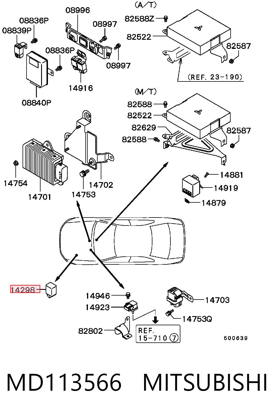 MD113566 Mitsubishi Relê do sinal sonoro