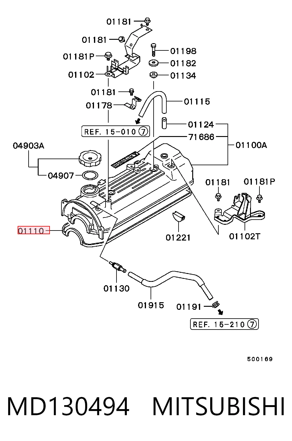Compre Vedante de tampa de válvulas de motor Mitsubishi L 300 