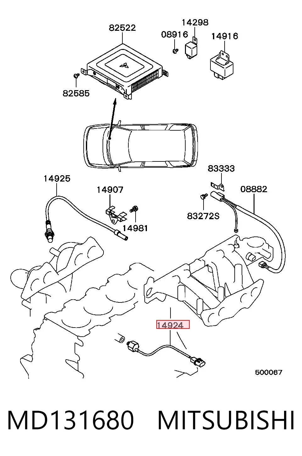 Sensor de detonação Mitsubishi Galant VI E3A ao melhor preço