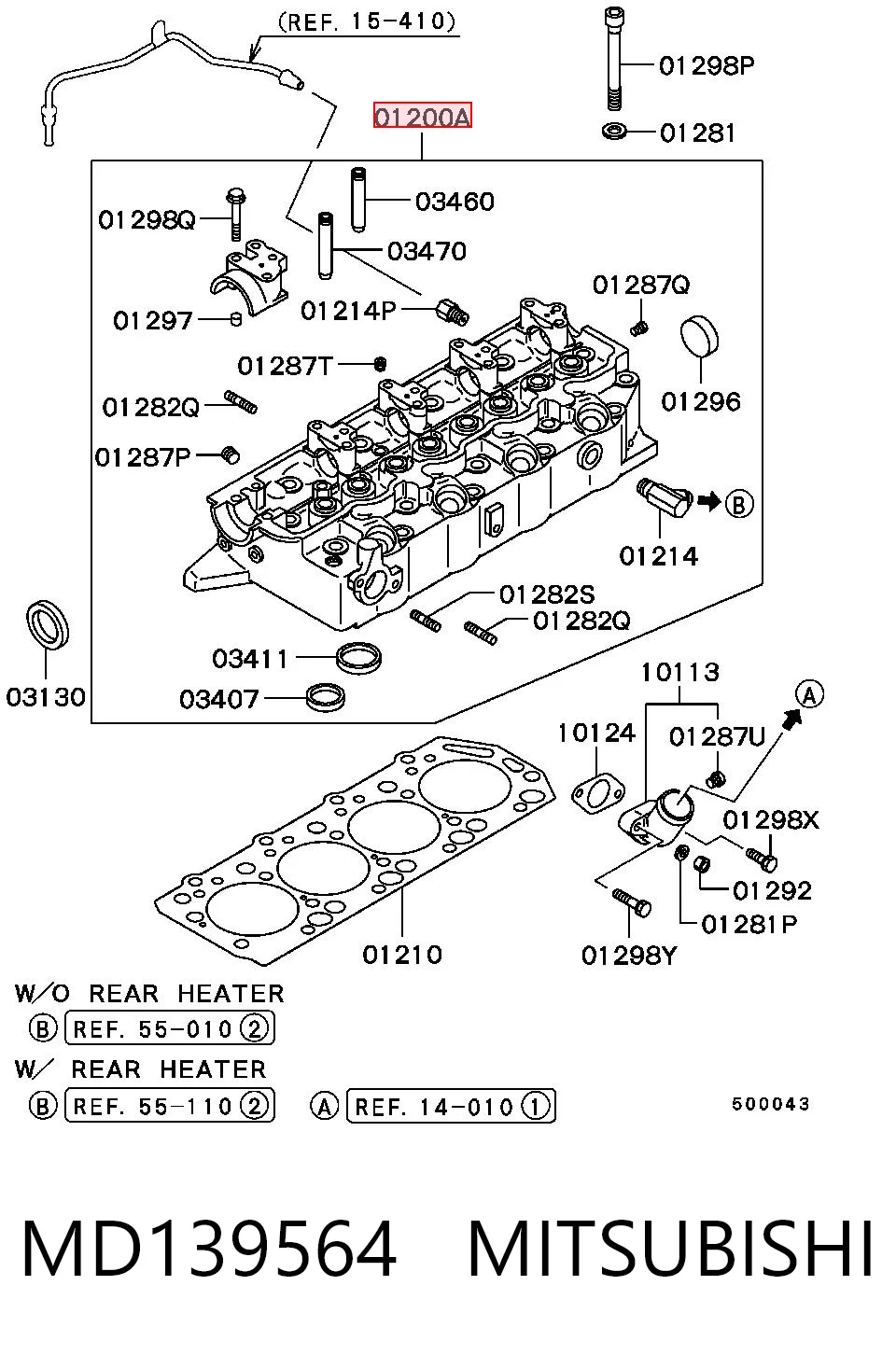 Cabeça de motor (CBC) Mitsubishi L 300  P0W, P1W, P2W ao melhor preço