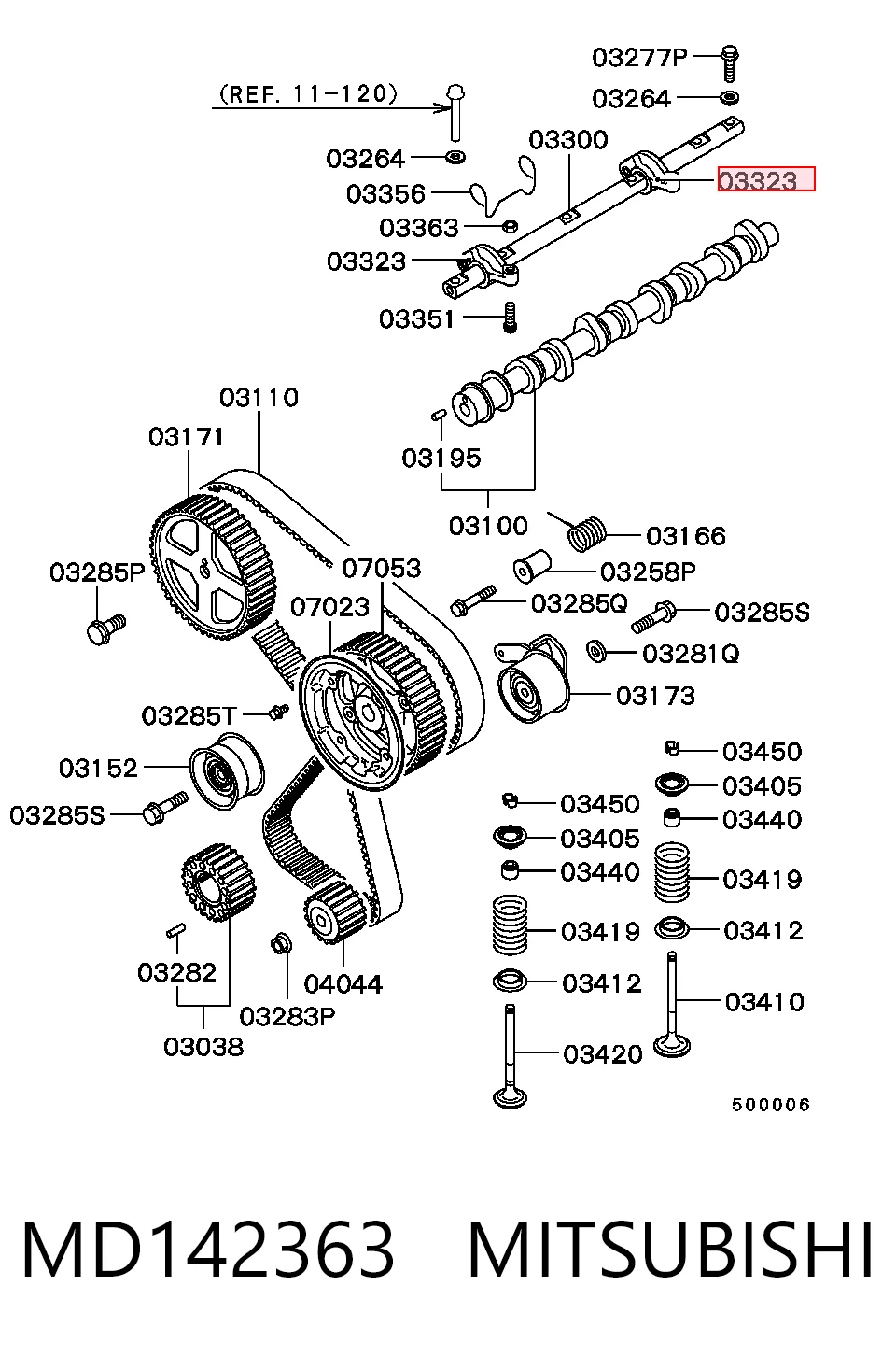 Balanceiro de válvula (balanceiro de válvulas) para Mitsubishi Lancer V CBW,CDW