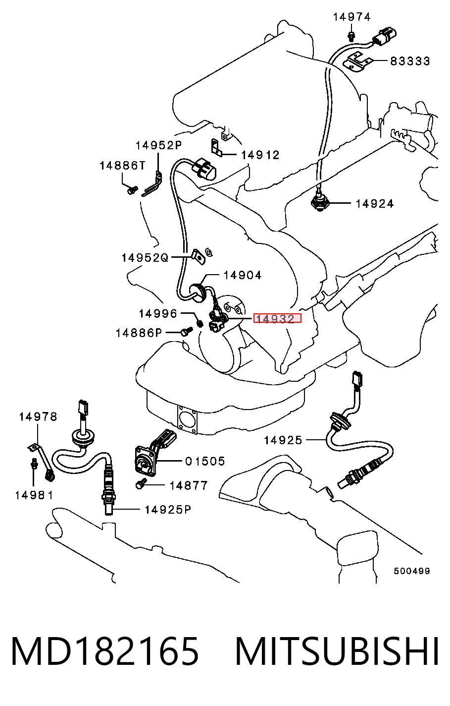 Sensor de posição (de revoluções) de cambota Mitsubishi Galant preço, a partir de 17,94 USD