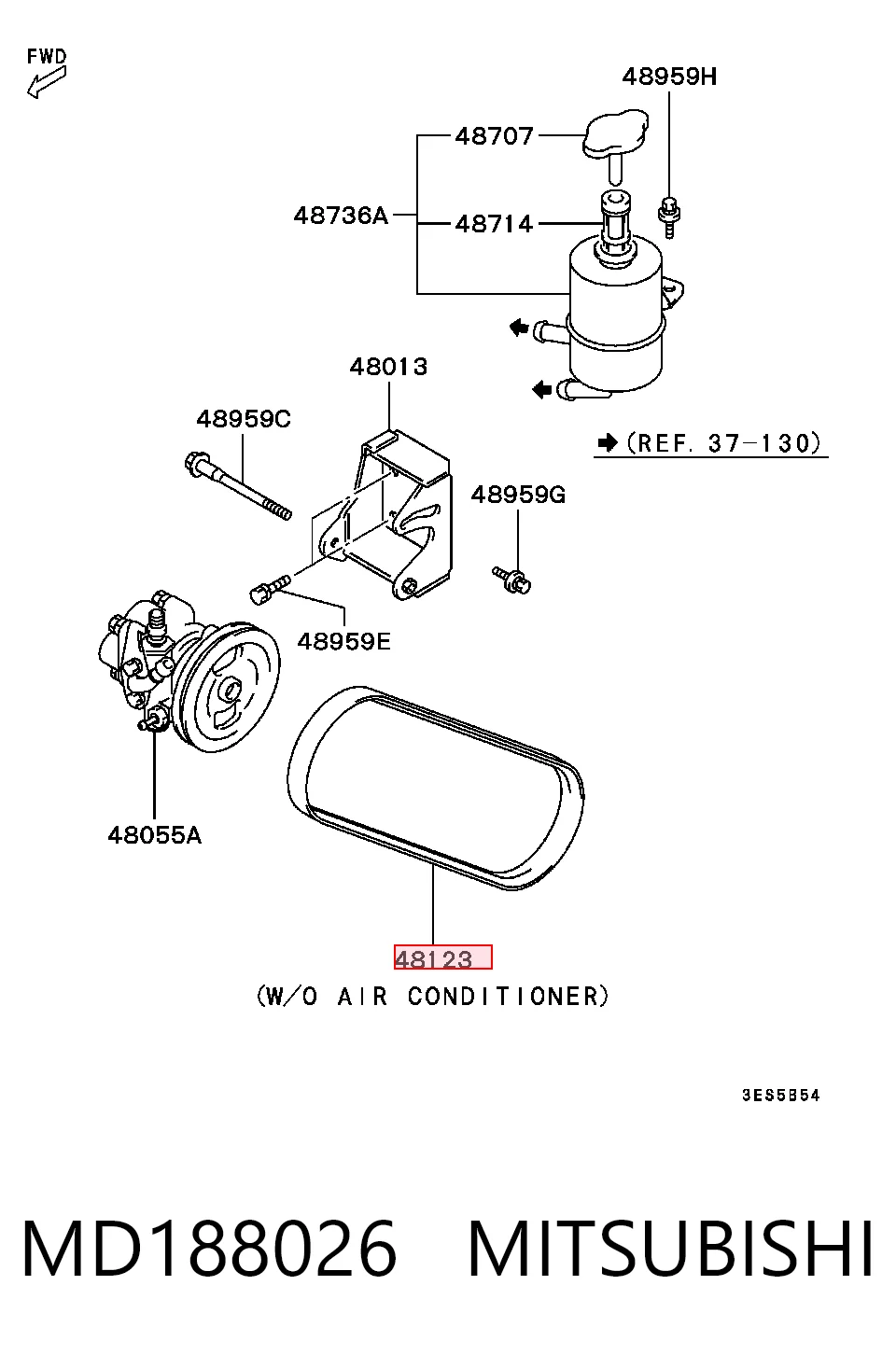 Correia dos conjuntos de transmissão 5PK945 Daihatsu