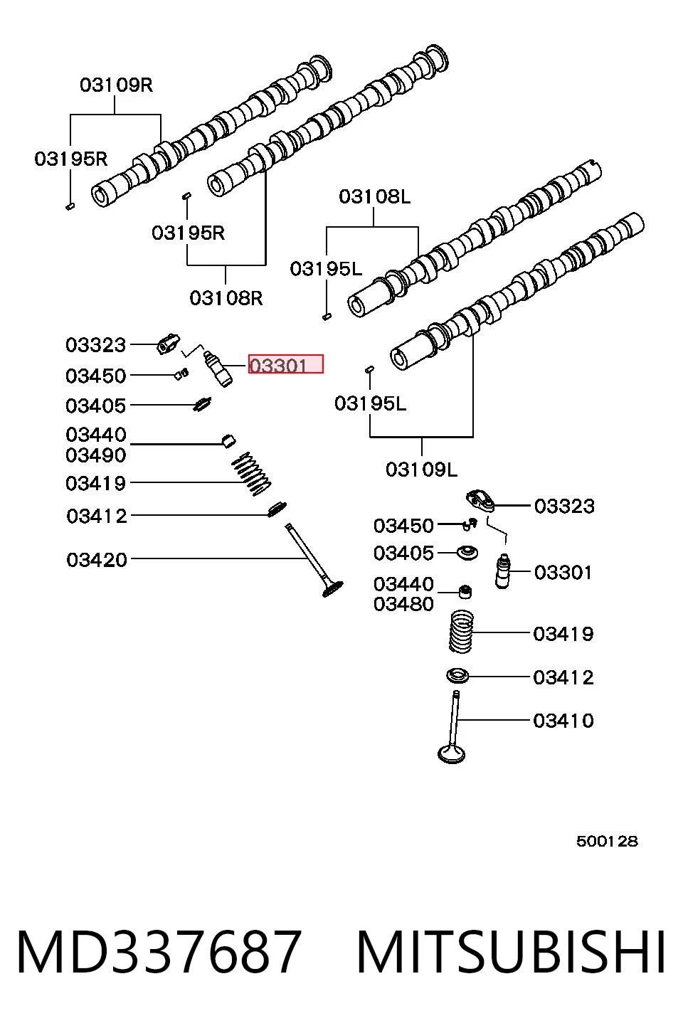 Compensador hidrâulico (empurrador hidrâulico), empurrador de válvulas Mitsubishi Lancer VI CJ, CP