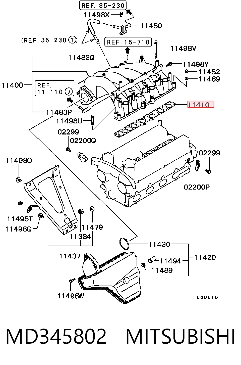 MD345802 Mitsubishi